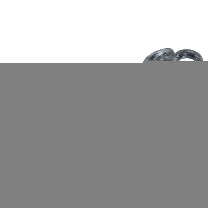 Silver Brushed Steel Crook Top Hearth Tidy Set