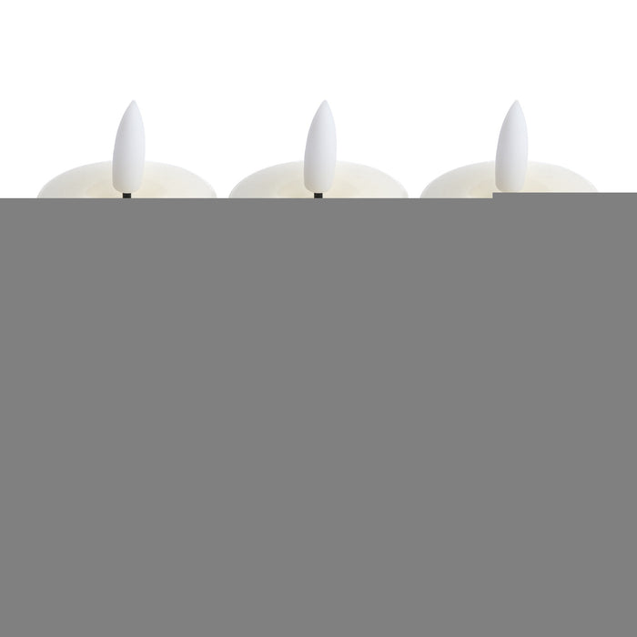 Luxe Collection Set Of 6 Natural Glow Led Tealight Candles