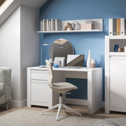 Novi 1 Door 1 Drawer Desk in Alpine White