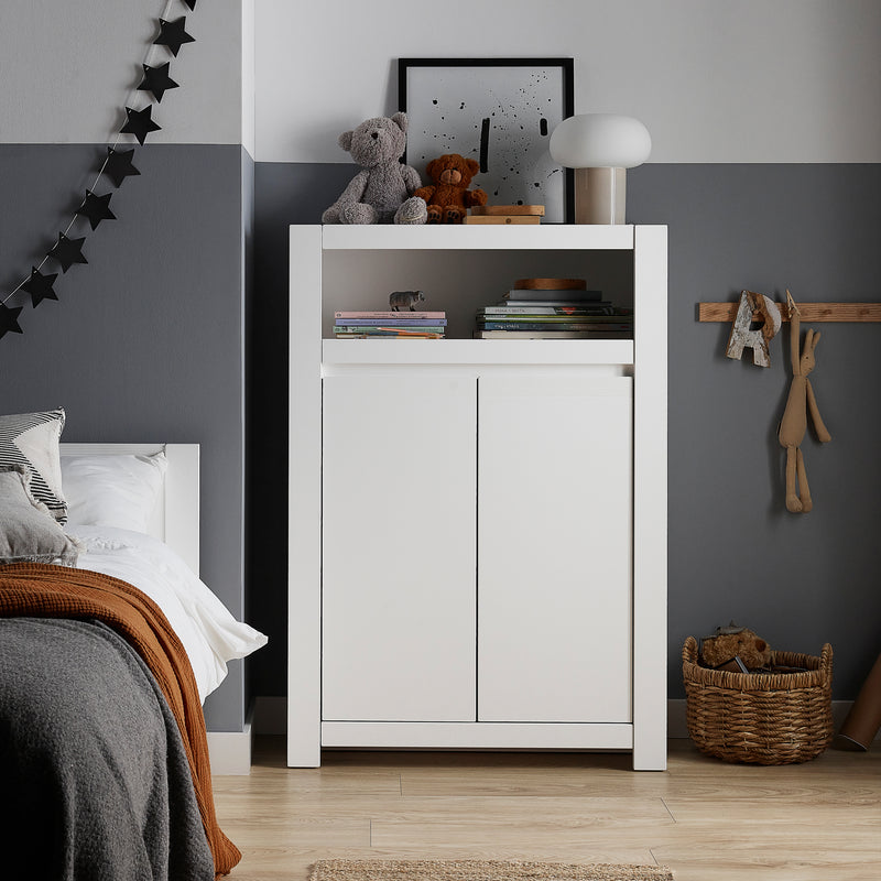 Novi 2 Door Cabinet in Alpine White