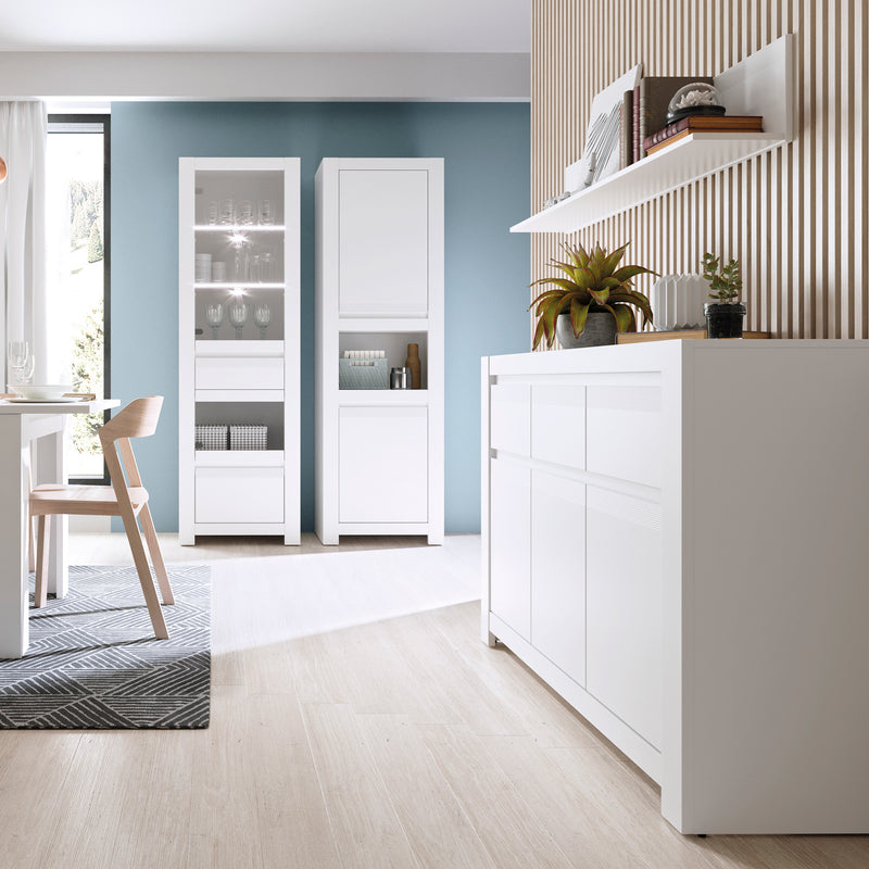 Novi 2 Door Chiffonier in Alpine White