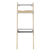 Oslo Leaning Desk in White and Oak