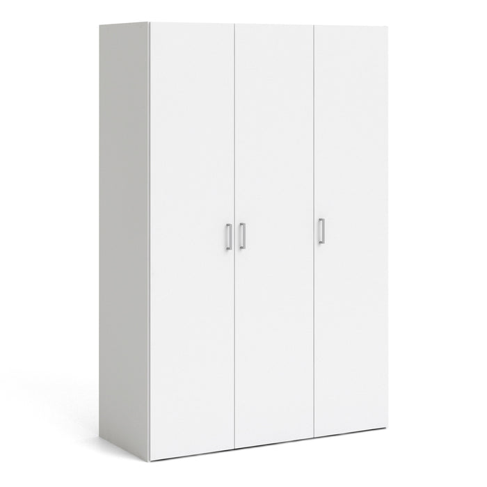 Space Wardrobe 3 Doors White 1750