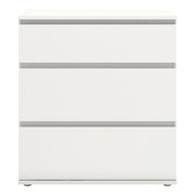 Nova Chest of 3 Drawers in White