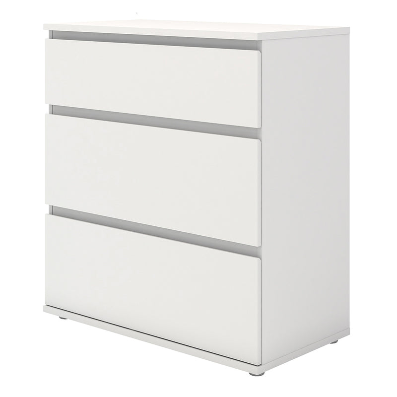 Nova Chest of 3 Drawers in White