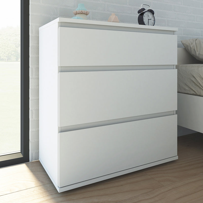 Nova Chest of 3 Drawers in White