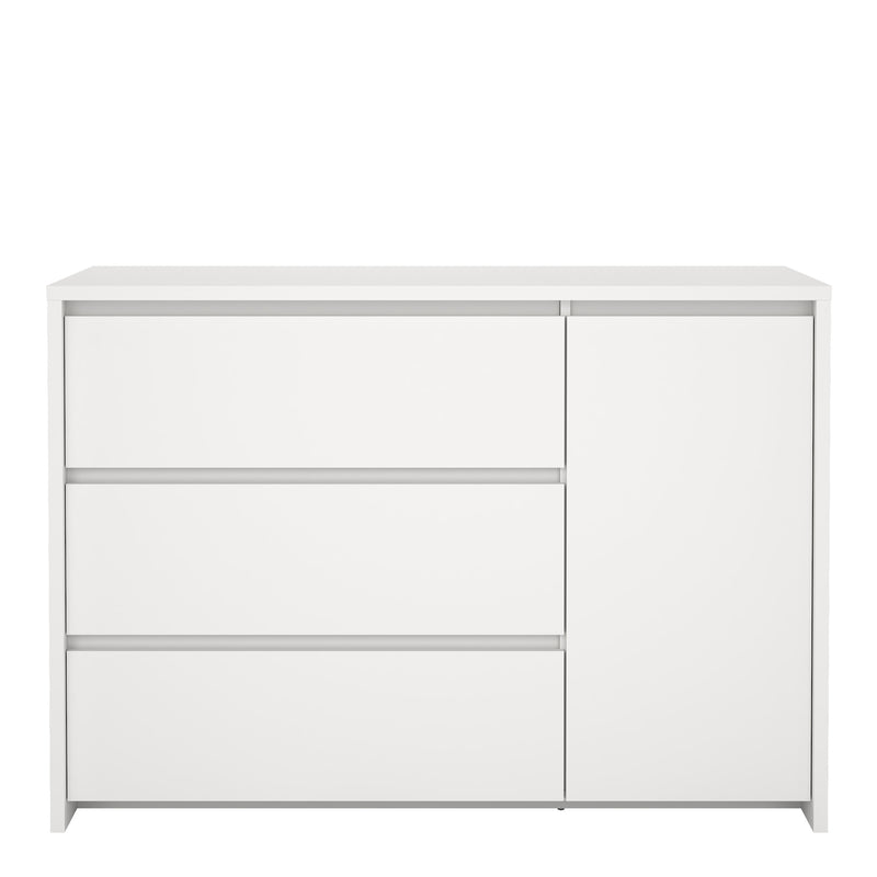 Next Sideboard with 1 door and 3 drawers White