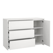 Next Sideboard with 1 door and 3 drawers White