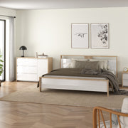 Next Sideboard with 1 door and 3 drawers Jackson Hickory White high gloss