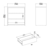 Next Chest 3 drawers White