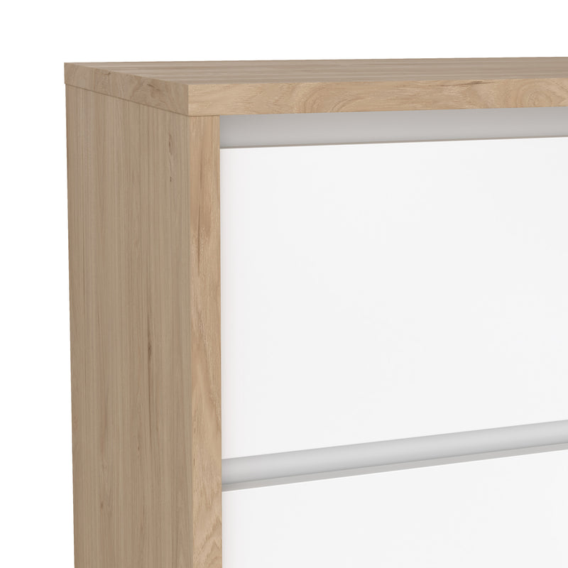 Next Chest 3 drawers Jackson Hickory White high gloss