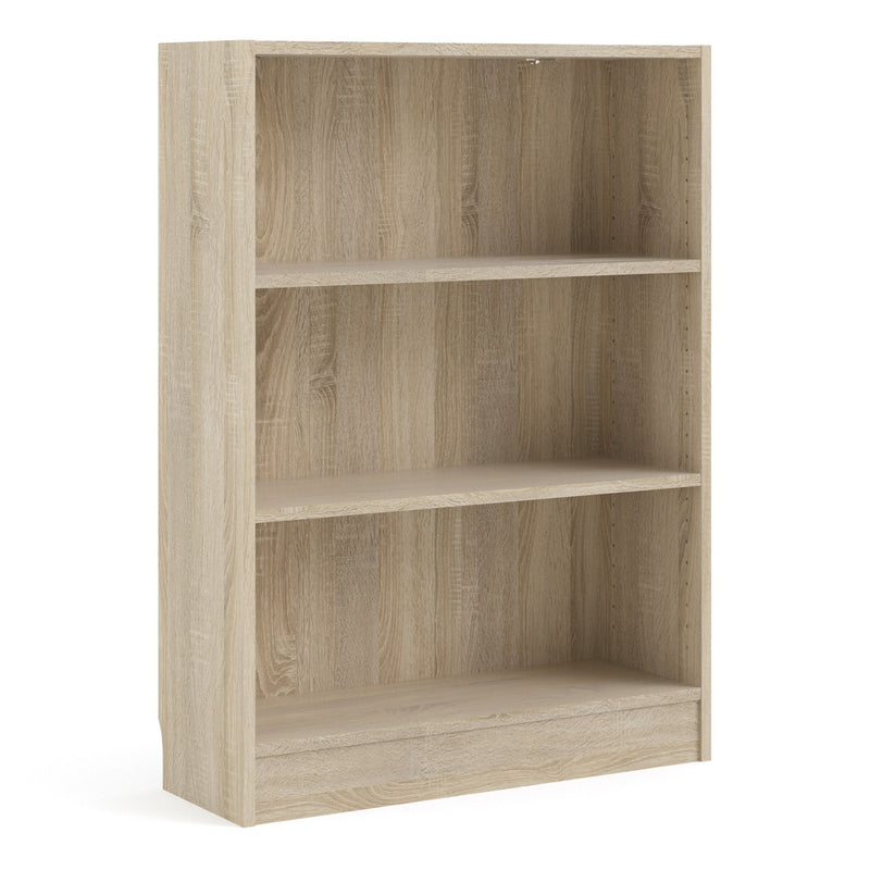 Basic Low Wide Bookcase (2 Shelves)