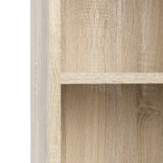 Basic Low Wide Bookcase (2 Shelves) in Oak