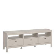 Barcelona TV Unit 3 Drawers in Cashmere