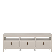 Barcelona TV Unit 3 Drawers in Cashmere