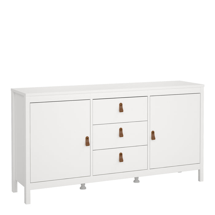 Barcelona Sideboard 2 Doors 3 Drawers in White