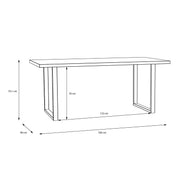 Nikomedes Dining Table in Bartex Oak