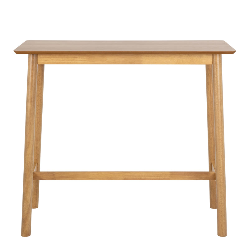 Barlow Bar Table in Matt Oak Included 2 Barlow Bar Stool in Matt Oak