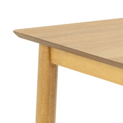 Barlow Rectangular Dining Table in Matt Oak Included 4 Barlow Dining Chair in Matt Oak