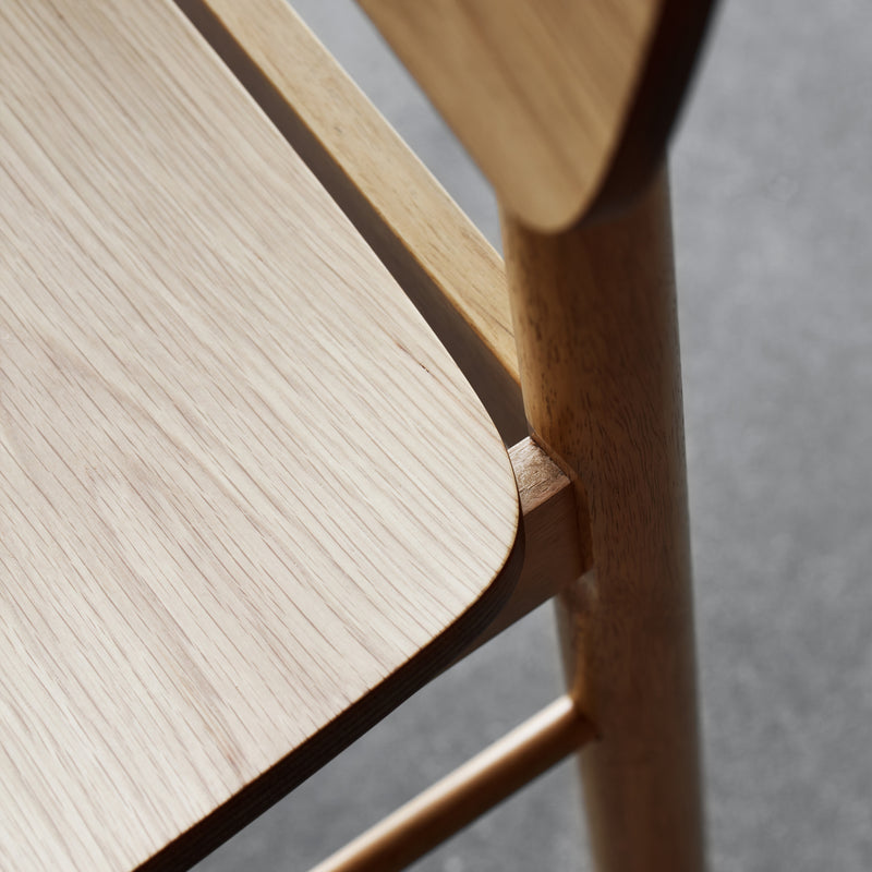 Barlow Bar Stool in Matt Oak Set of 2