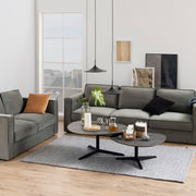 Barnsley Black Ceramic Coffee Table 84x77x34 cm