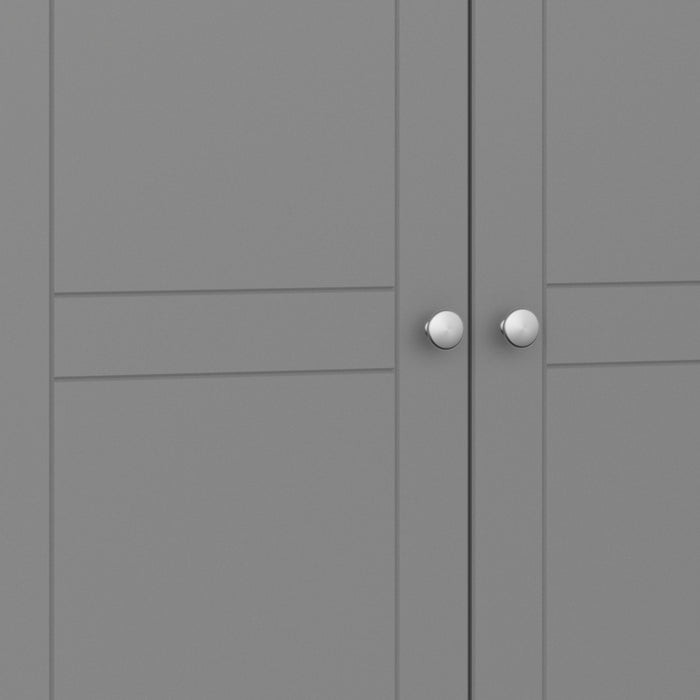 Tromso 3 Door Wardrobe Grey