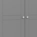 Tromso 3 Door Wardrobe Grey