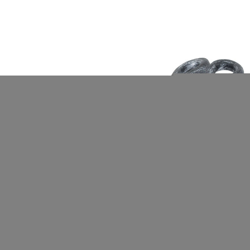 Silver Brushed Steel Crook Top Hearth Tidy Set