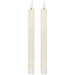 Luxe Collection Natural Glow S/ 2 Ivory LED Dinner Candles