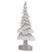 Carved Wood Effect Grey Small Snowy Tree