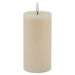Luxe Collection Melt Effect 3x6 Taupe LED Wax Candle