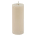 Luxe Collection Melt Effect 3.5x9 Taupe LED Wax Candle