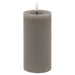 Luxe Collection Melt Effect 3x6 Grey LED Wax Candle