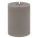 Luxe Collection Melt Effect 6x8 Grey LED Wax Candle