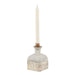 Burnished Dipped and Aged Brass Candle Holder Vase