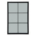 Black Wood XL Window Mirror