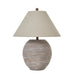 Saturn Table Lamp With Linen Shade