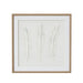Solli White Feathers Art Mounted In Beaded Frame