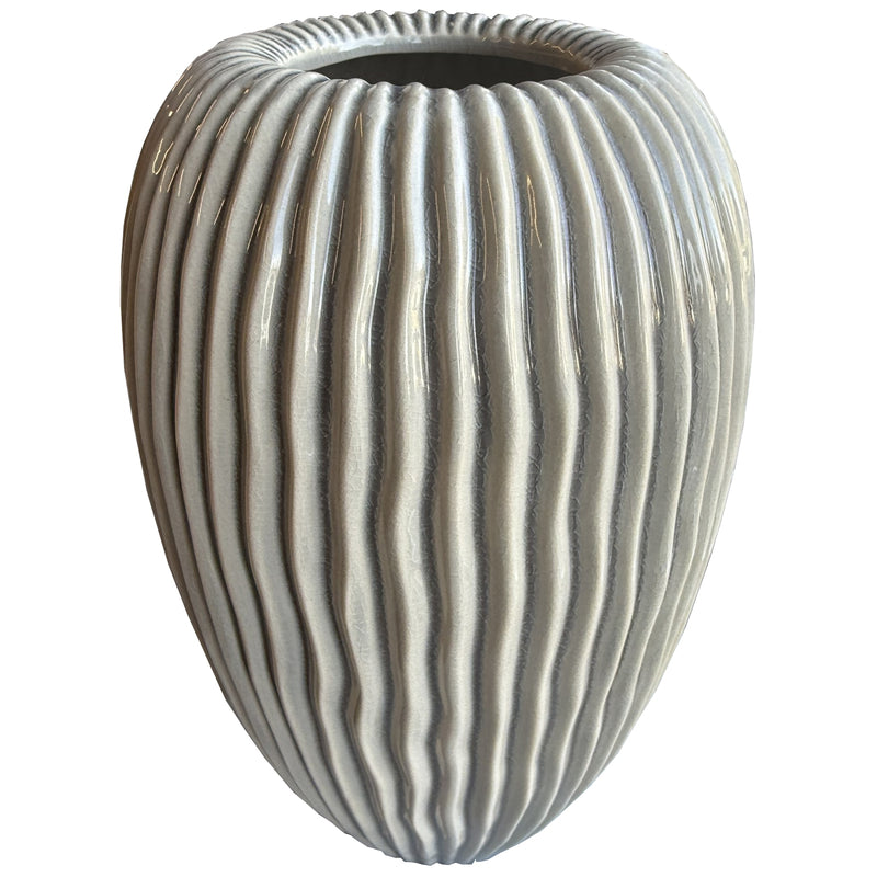 Pallida Collection Large Striped Vase