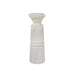 Large White Carved Candle Holder