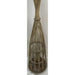 Large Conical Wicker Lantern With Glass Holder & LED Lights