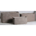 Umber Weave Rectangular Set Of 3 Planters