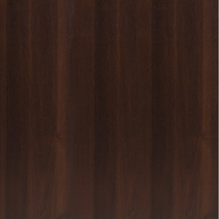 Imperial Tall Glazed 1 Door 2 Drawer Narrow Cabinet in Dark Mahogany Melamine