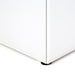 Chelsea Bedroom 2 Drawer Bedside in White with a Truffle Oak Trim