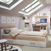 4KIDS 1 Drawer Bedside Cabinet with Lemon Handles