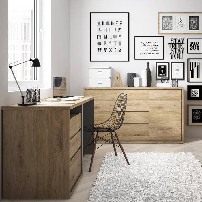 Shetland 3 Drawer Desk 