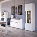 Toronto Tall Narrow Glazed Display Cabinet with Internal Shelves (inc. Plexi Lighting)