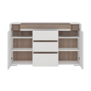 Toronto 2 Door 3 Drawer Sideboard (inc. Plexi Lighting)