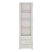 Angel Tall Narrow 3 Drawer Bookcase