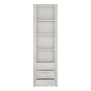 Angel Tall Narrow 3 Drawer Bookcase